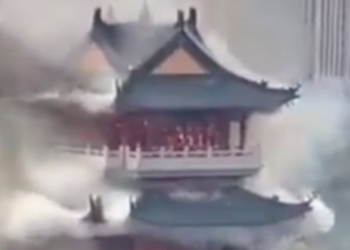 Incendio destruyó un pabellón de 1.500 años del templo Yongqing en China